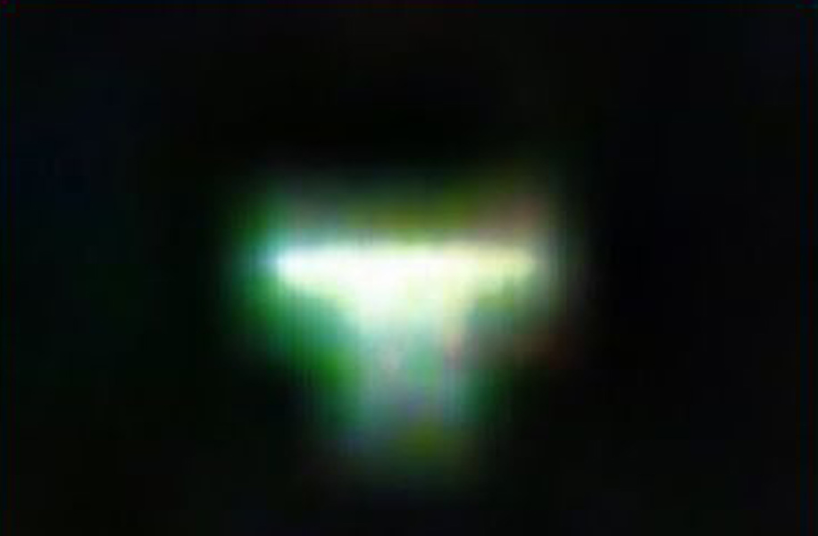 Archive photograph: a bright light at night
